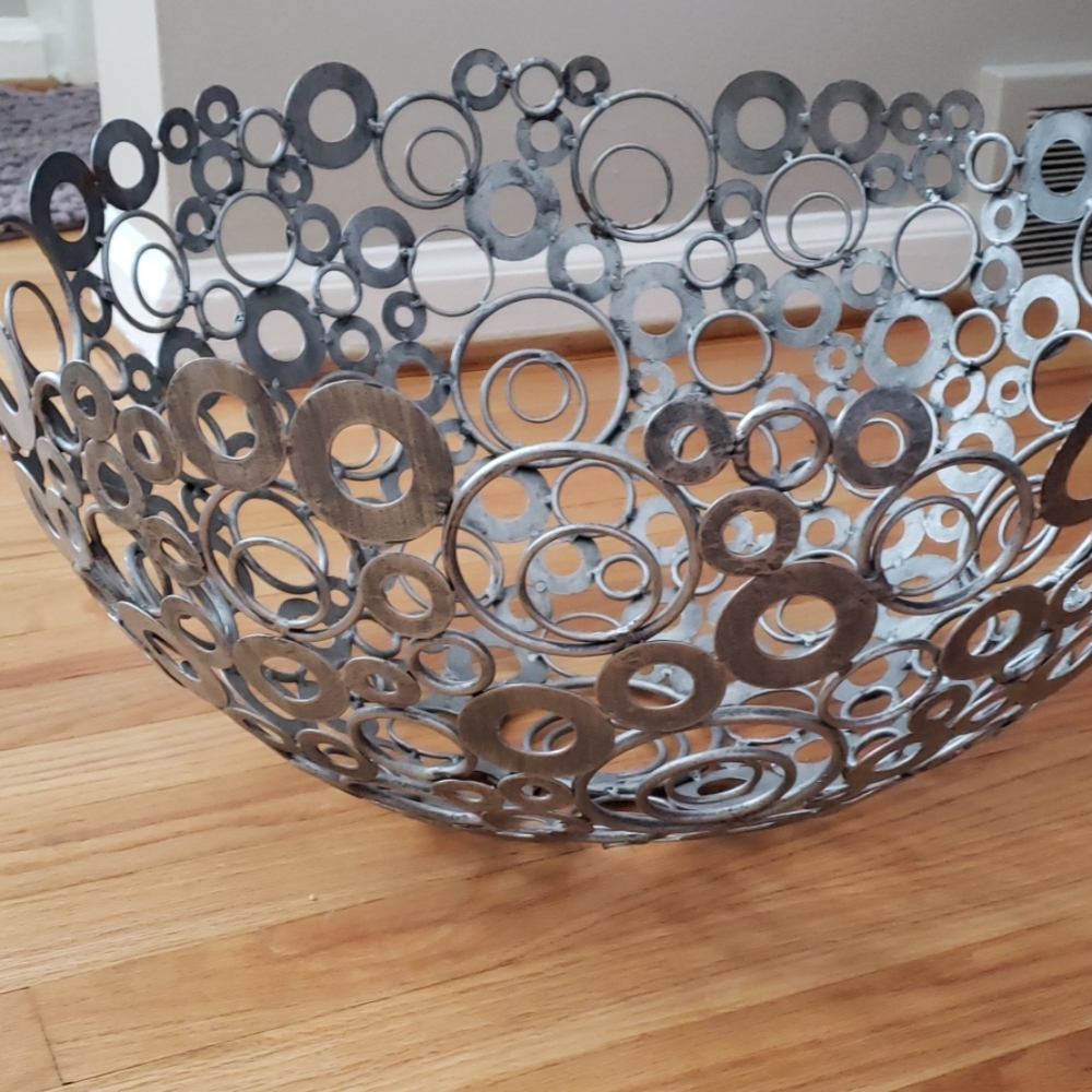 Pier One Large decor metal bowl